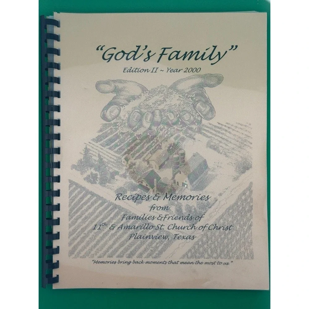 God's Family Edition II 2000 Plainview TX Church of Christ Cookbook Recipes